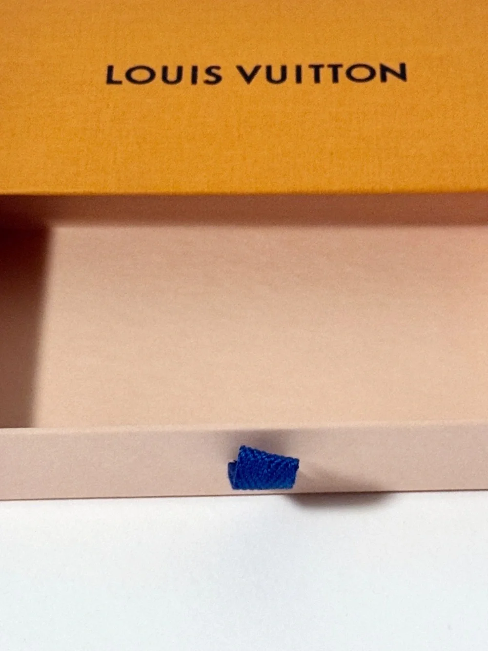 Louis Vuitton Wallet Gift Box + Holiday 2025 Joyeuses Fetes Ribbon 5.5” x 3.5”